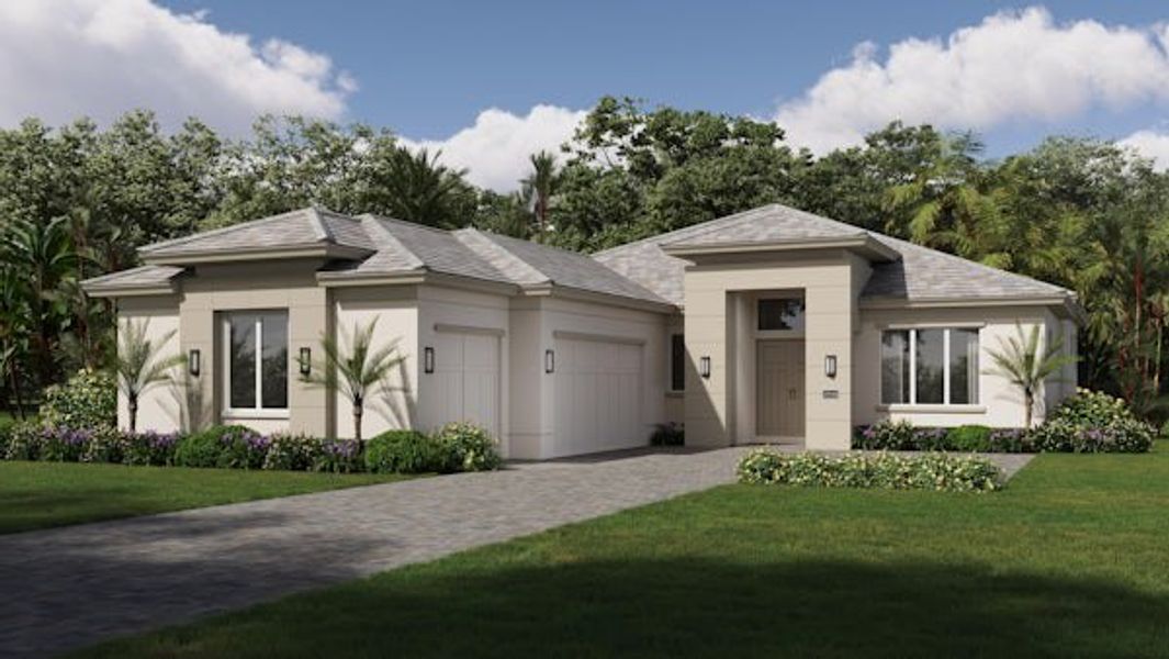 Front exterior of a home in the The Reserve at Grand Harbor community, located in Vero Beach, FL (Image 14).