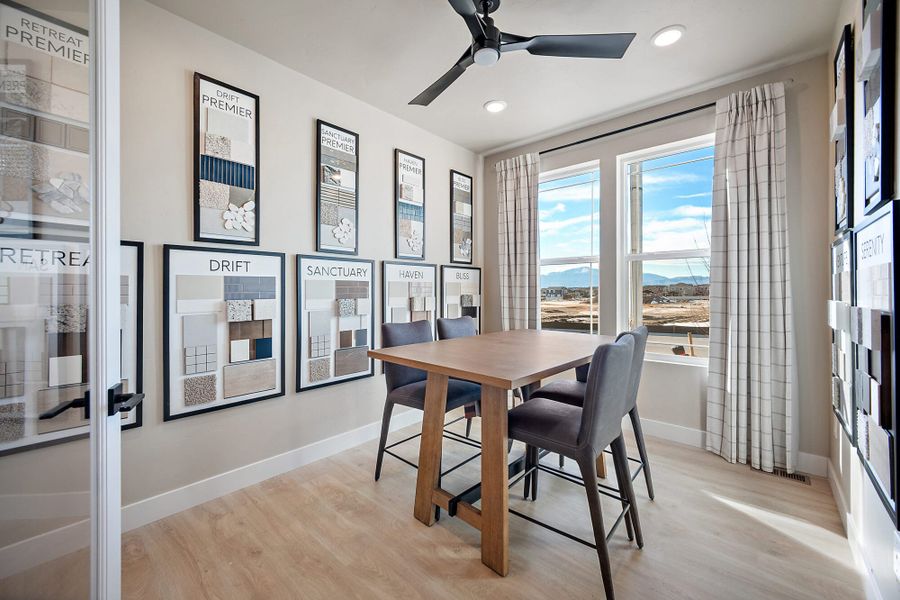 Furnished interior in a model home at Aspen Meadows-4 in Colorado Springs (Image 5).