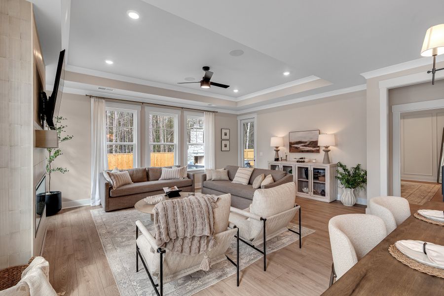 Furnished interior in a model home at Creek Pointe in Moncks Corner (Image 11).