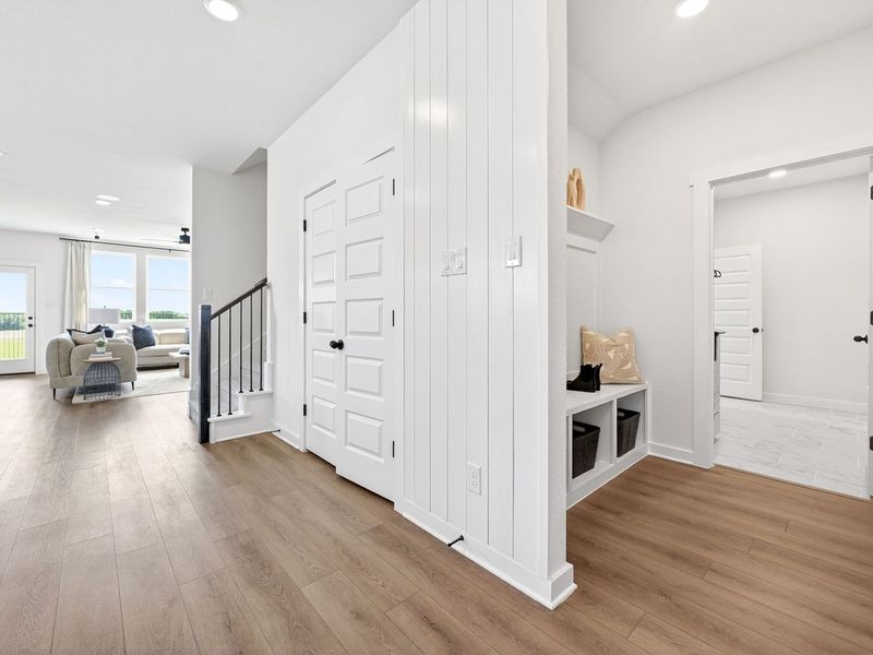 Furnished interior in a model home at Parks at Foster Crossing in Anna (Image 6).