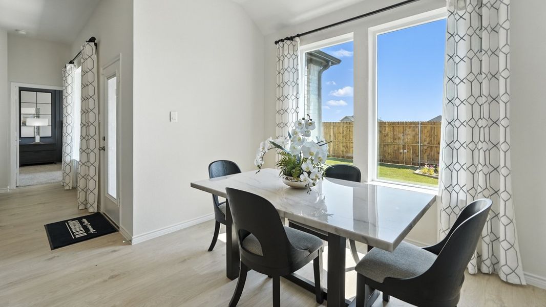 Furnished interior in a model home at Morning Ridge in Princeton (Image 20).