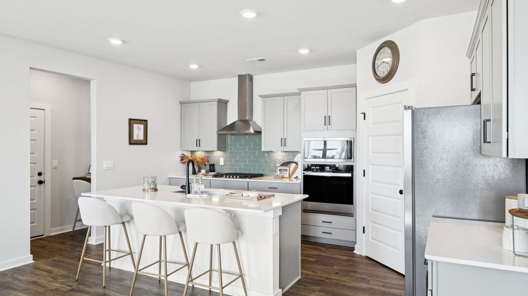 Furnished interior in a model home at Harvest Point in Spring Hill (Image 72).