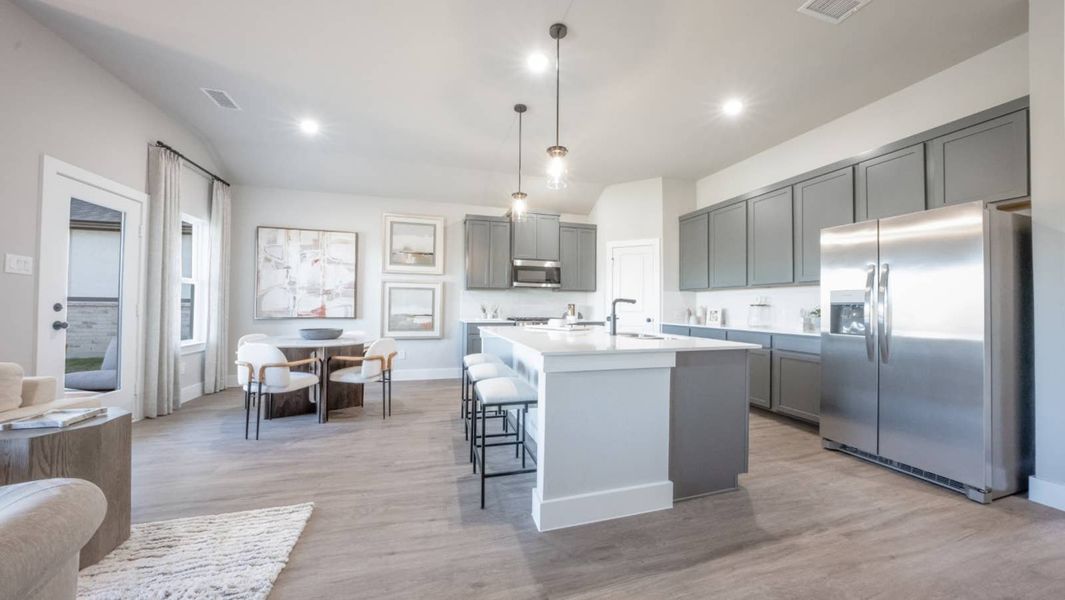 Furnished interior in a model home at Solterra in Mesquite (Image 18).