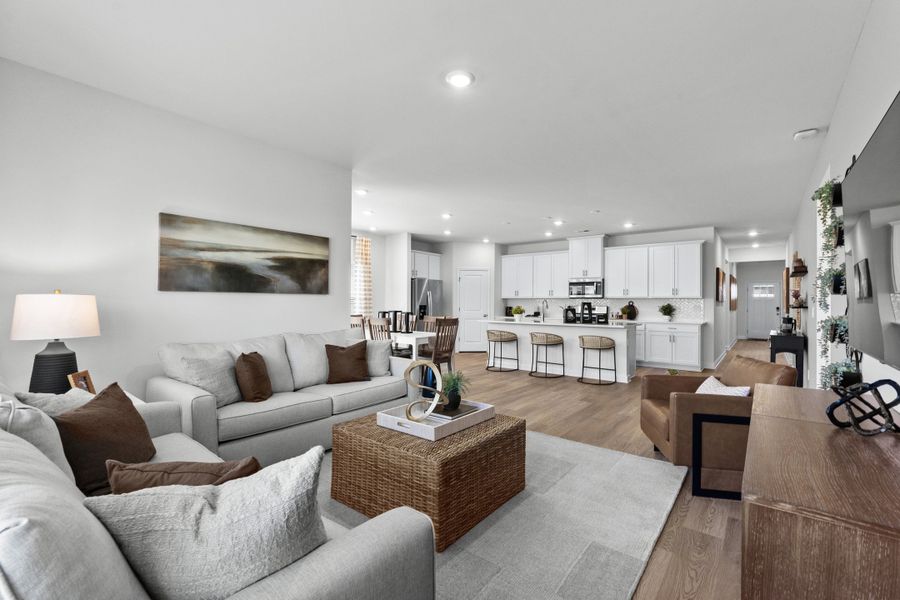 Furnished interior in a model home at Crown Pointe in Georgetown (Image 4).