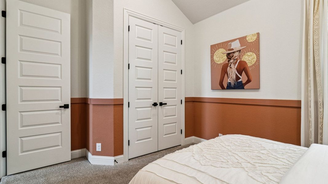 Furnished interior in a model home at Meyer Ranch – Premier in New Braunfels (Image 37).