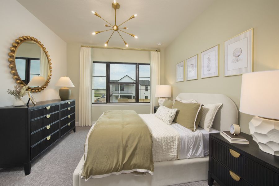 Furnished interior in a model home at Austin Point 60' in Richmond (Image 20).