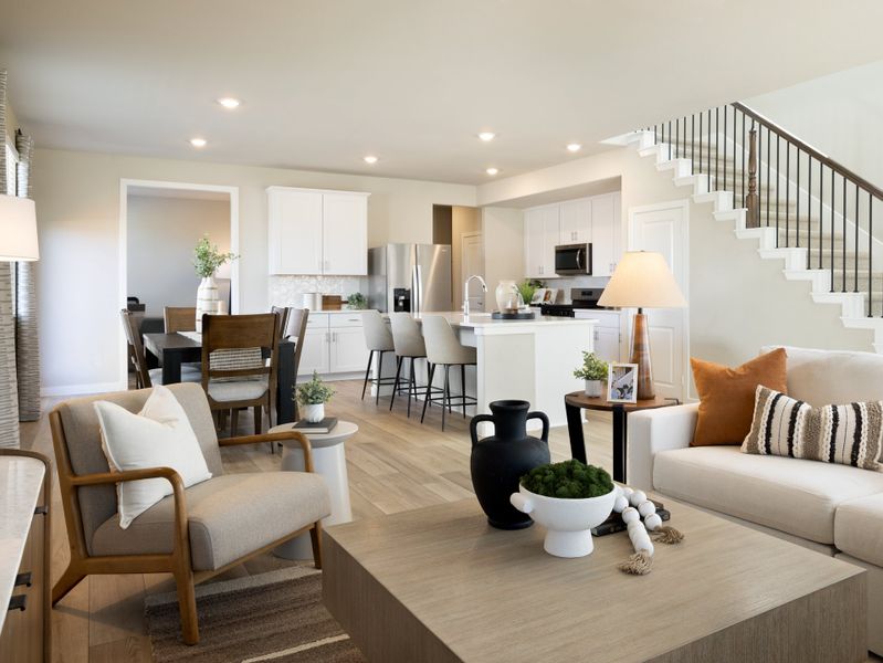 Furnished interior in a model home at Oak Ridge Park in Corinth (Image 7). Furnished interior in a model home at Oak Ridge Park in Corinth (Image 7).