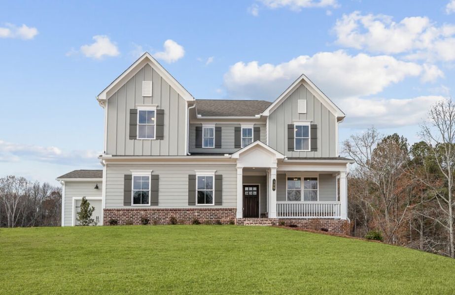 Front exterior of a home in the Oak Valley Estates community, located in Marietta, GA (Image 9).