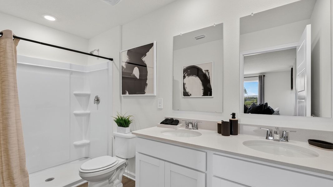 Furnished interior in a model home at Bridle Creek Townhomes in Jacksonville (Image 22). Furnished interior in a model home at Bridle Creek Townhomes in Jacksonville (Image 22).