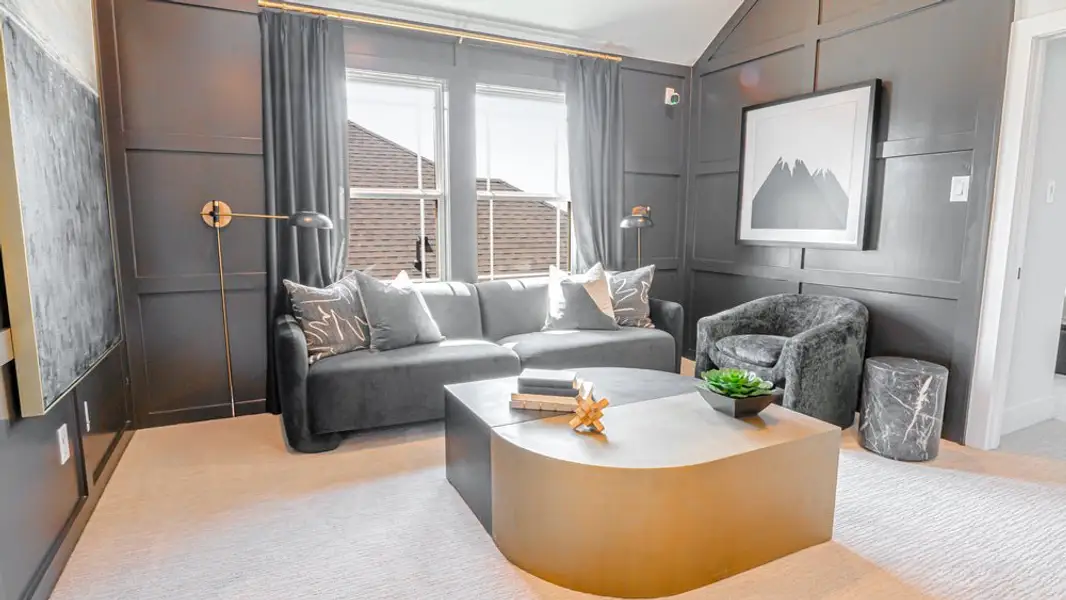 Furnished interior in a model home at Brookfield in Melissa (Image 14). Furnished interior in a model home at Brookfield in Melissa (Image 14).