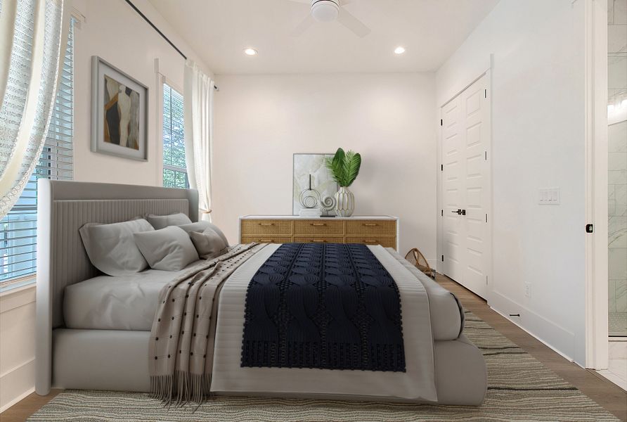 Furnished interior in a model home at Charleston County Homes in North Charleston (Image 24).