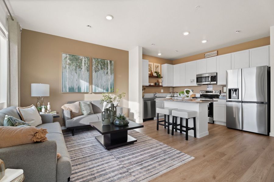 Furnished interior in a model home at Timnath Ranch in Timnath (Image 2). Furnished interior in a model home at Timnath Ranch in Timnath (Image 2).
