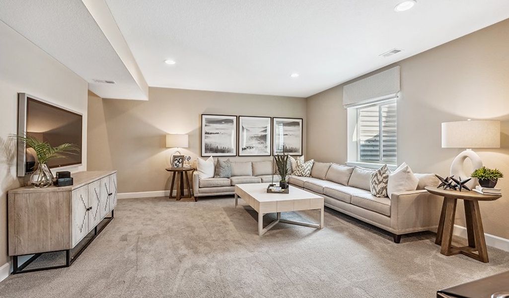 Furnished interior in a model home at Villa Bella in Pueblo (Image 22).