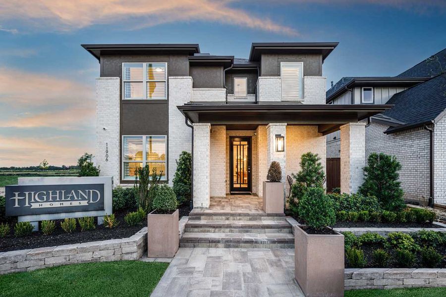 Front exterior of a home in the Riceland: 42ft. lots community, located in Mont Belvieu, TX (Image 2).