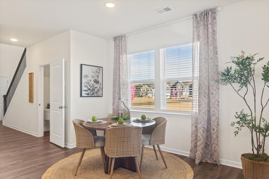 Furnished interior in a model home at Halton Oaks in Spartanburg (Image 11). Furnished interior in a model home at Halton Oaks in Spartanburg (Image 11).