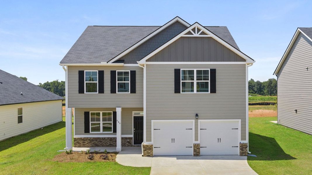 Front exterior of a home in the The Preserve at Agricultural Village community, located in Perry, GA (Image 8). Front exterior of a home in the The Preserve at Agricultural Village community, located in Perry, GA (Image 8).
