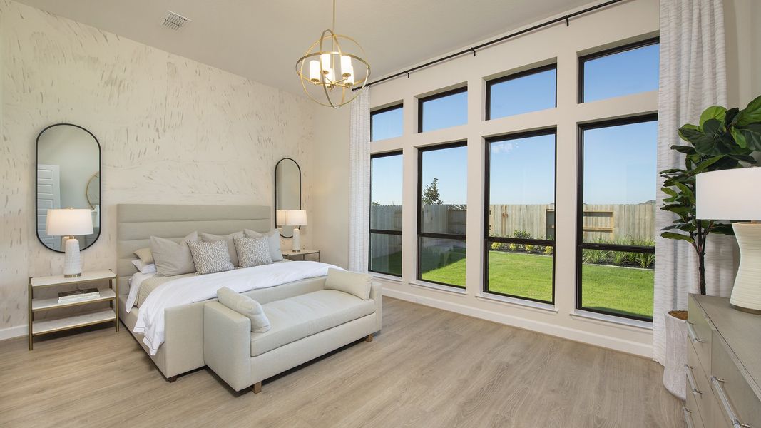 Furnished interior in a model home at Everly 60' in Hockley (Image 13).