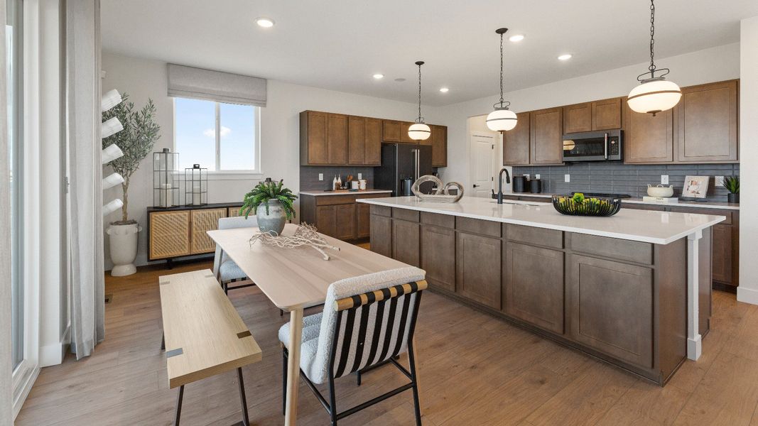 Furnished interior in a model home at Trevenna in Windsor (Image 16).