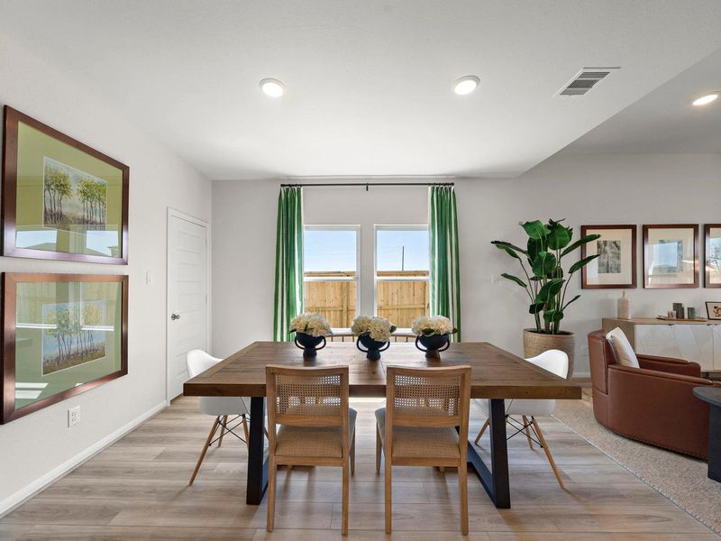Furnished interior in a model home at River Ranch Meadows in Dayton (Image 17).