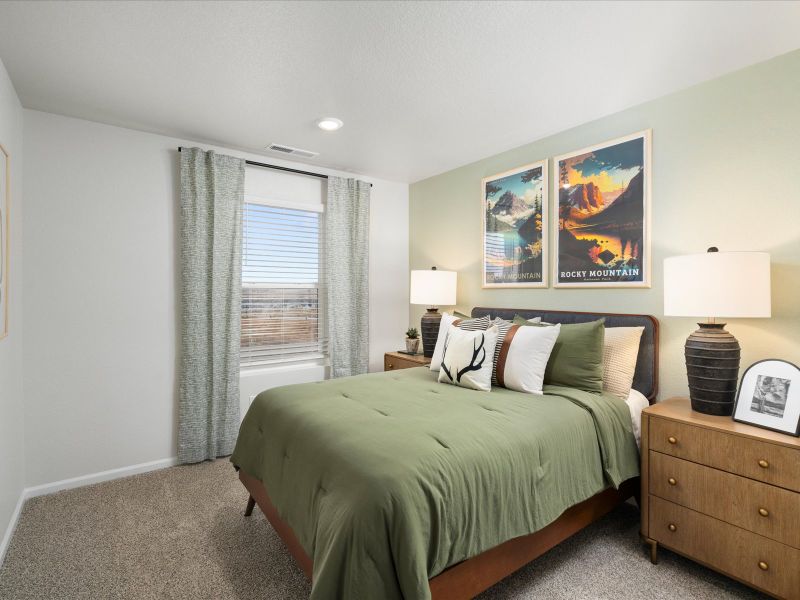 Furnished interior in a model home at Lorson Ranch : The Springs Collection in Colorado Springs (Image 11).