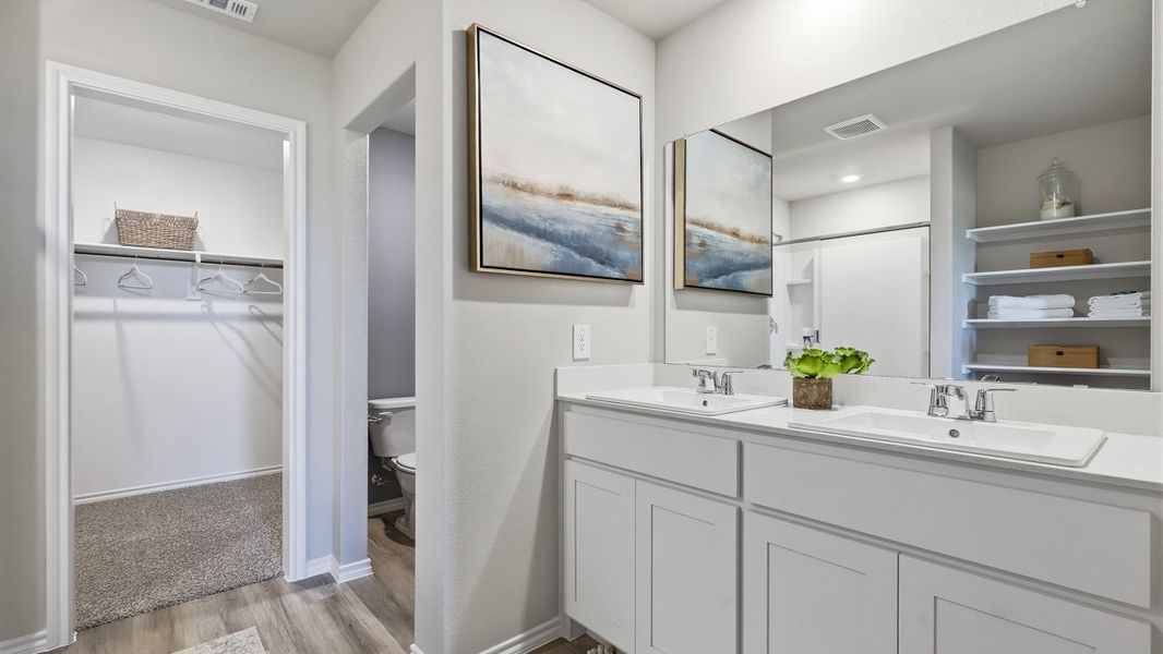 Furnished interior in a model home at Townes Landing in Fort Worth (Image 18).