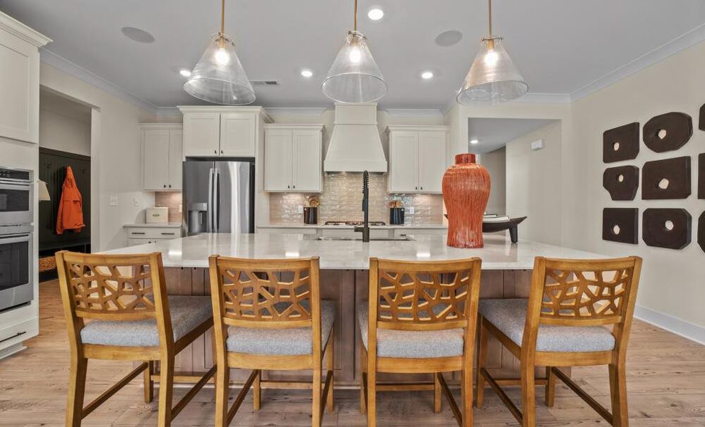 Furnished interior in a model home at Twin Creek Forsyth in Kernersville (Image 5).