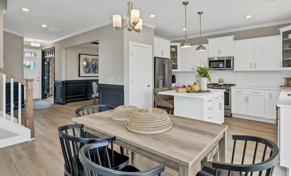 Furnished interior in a model home at Black Forest Pointe in Benson (Image 13).
