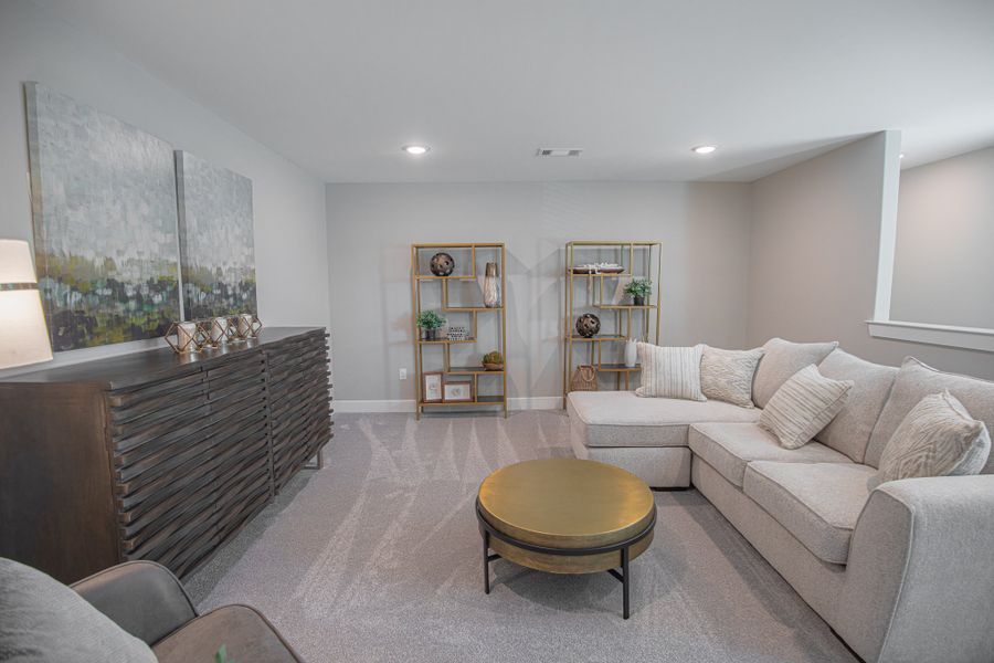 Furnished interior in a model home at Myers Park in Arlington (Image 51).