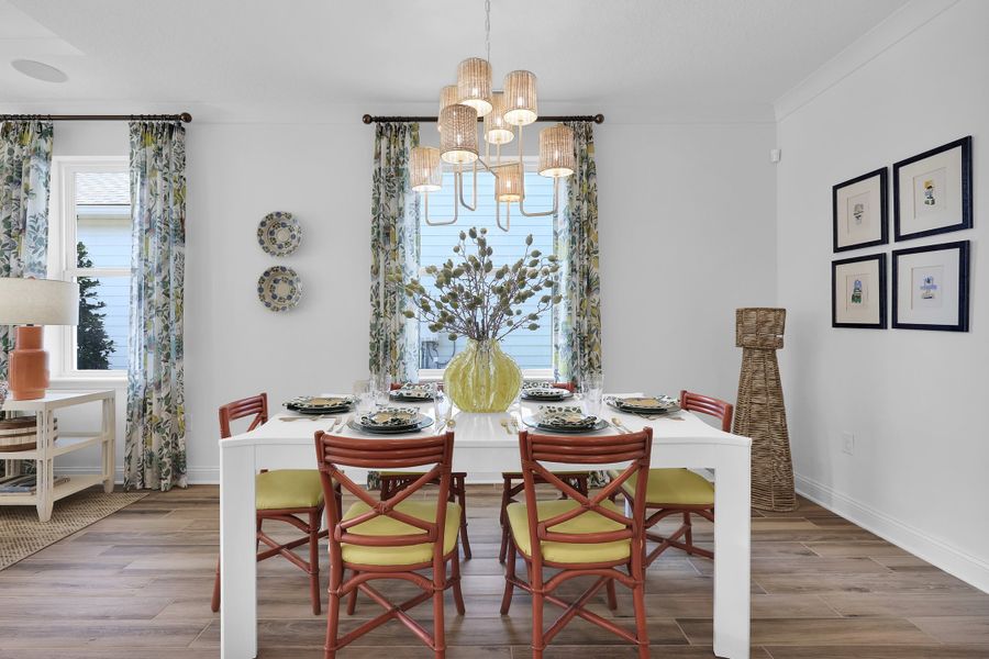 Furnished interior in a model home at Crosswinds at Nocatee in Ponte Vedra (Image 36).