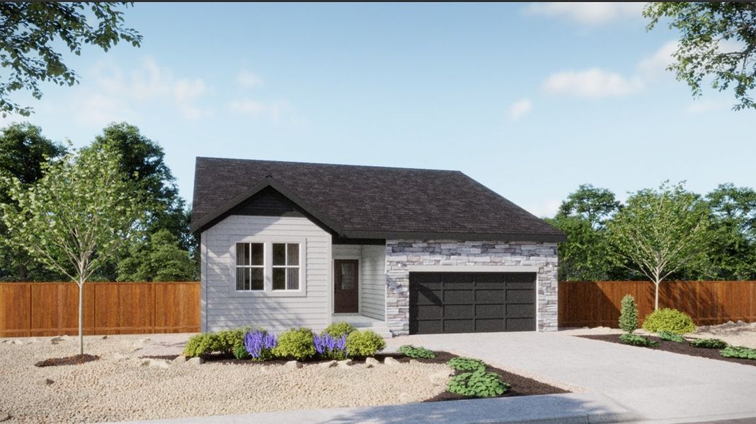 Front exterior of a home in the The Legacy Collection at Talon Pointe community, located in Thornton, CO (Image 13).