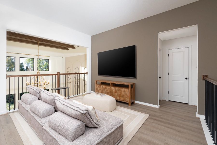 Furnished interior in a model home at Ashland in Angleton (Image 34).