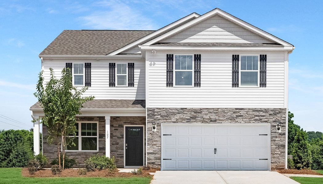 Front exterior of a home in the Bristol Terrace community, located in Statesville, NC (Image 1).