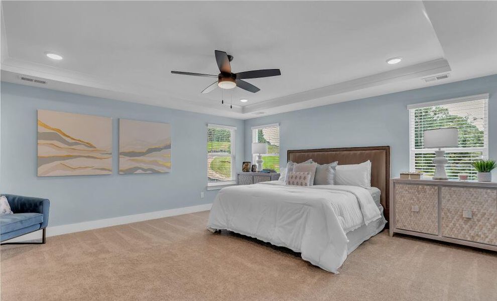Furnished interior in a model home at Marble Tree in Ball Ground (Image 20).