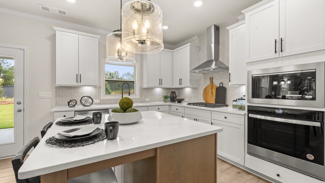 Furnished interior in a model home at Haven Abbey in Cumming (Image 27).
