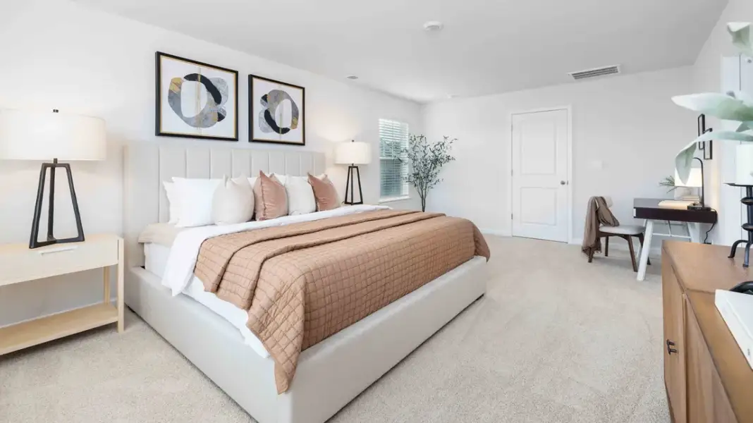 Furnished interior in a model home at Sweetwater Village in Rockwell (Image 16).