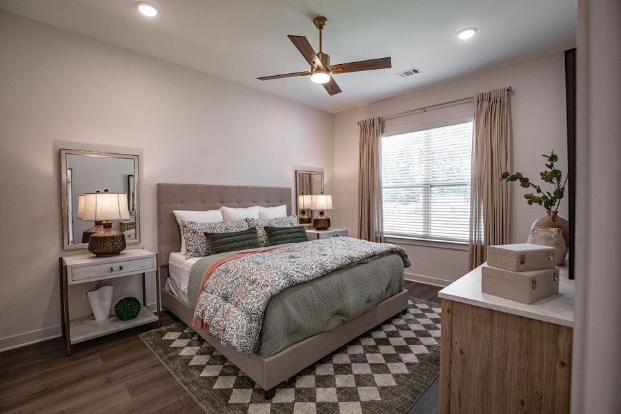 Furnished interior in a model home at Amherst in Cordova (Image 45).