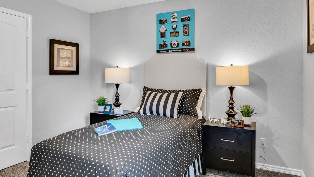 Furnished interior in a model home at Three Creeks - Colt Creek in Belton (Image 20).