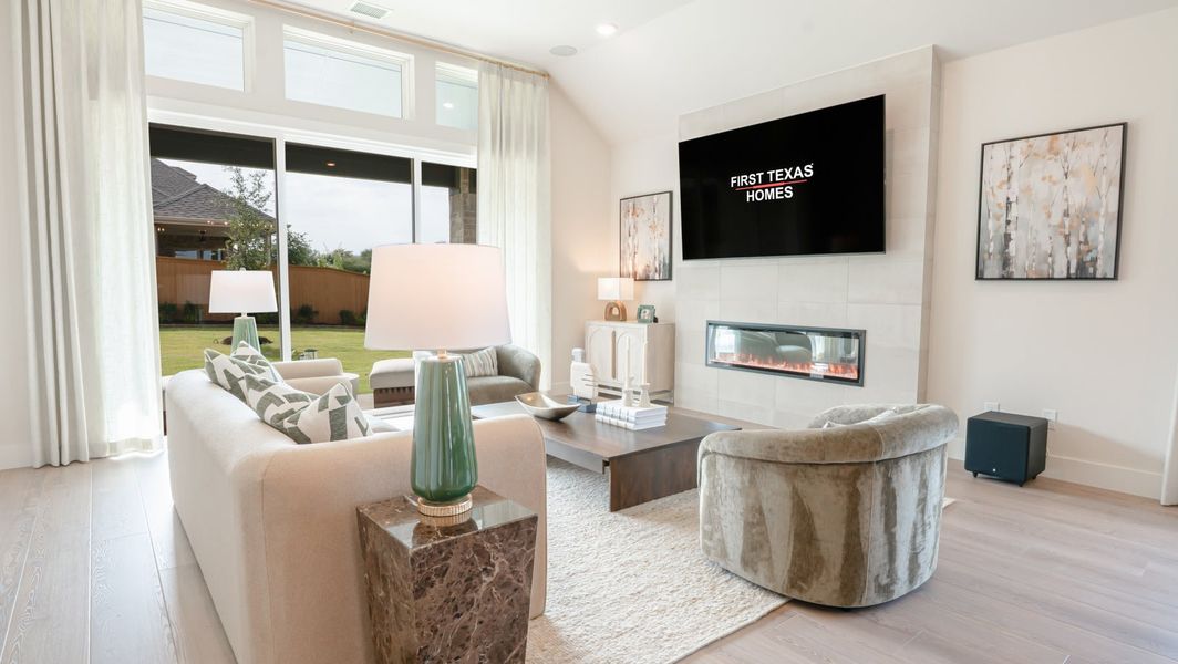 Furnished interior in a model home at Inspiration in Lucas (Image 26).