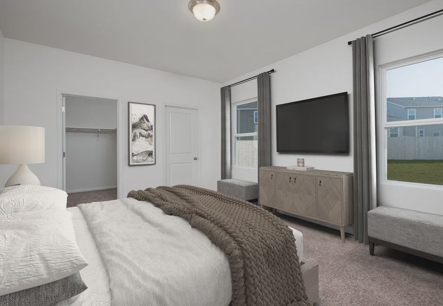 Furnished interior in a model home at Monticello Park in Princeton (Image 10).