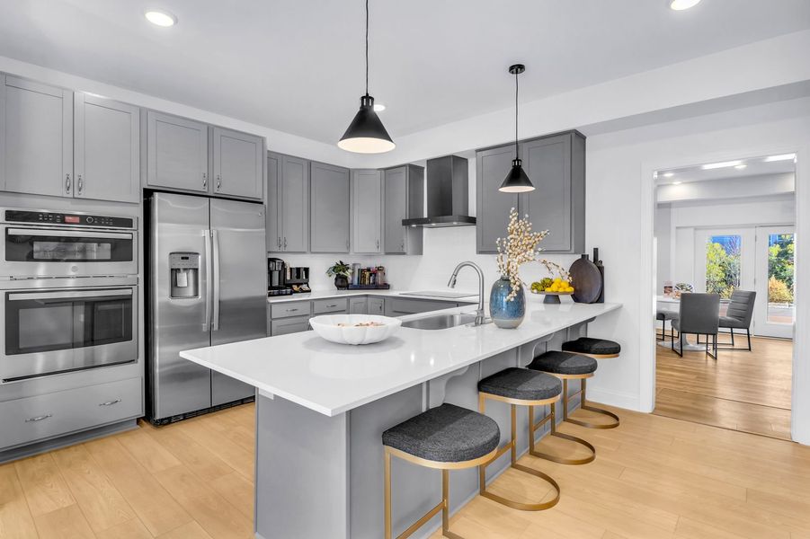 Large kitchen island