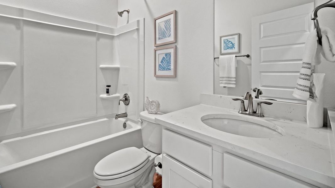 Furnished interior in a model home at Santa Rosa Beach Spot Lots in Santa Rosa Beach (Image 9).