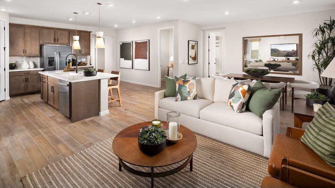 Furnished interior in a model home at Windstone Ranch North in Surprise (Image 7).
