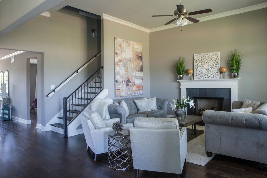 Furnished interior in a model home at White Oak in Arlington (Image 36).