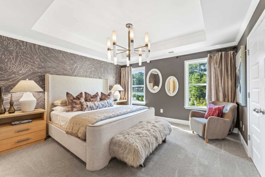 Furnished interior in a model home at Towns at Enclave in Lawrenceville (Image 47). Furnished interior in a model home at Towns at Enclave in Lawrenceville (Image 47).