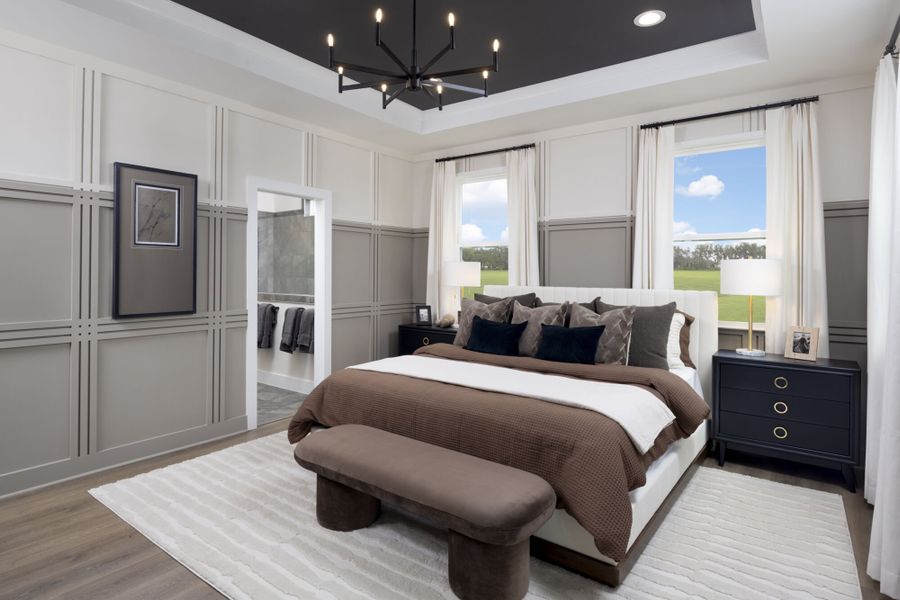 Furnished interior in a model home at Madison Park in Lillington (Image 7).