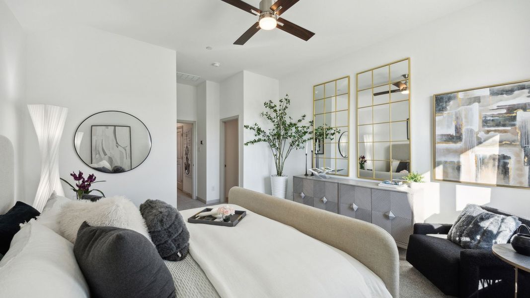 Furnished interior in a model home at City Point in North Richland Hills (Image 21).