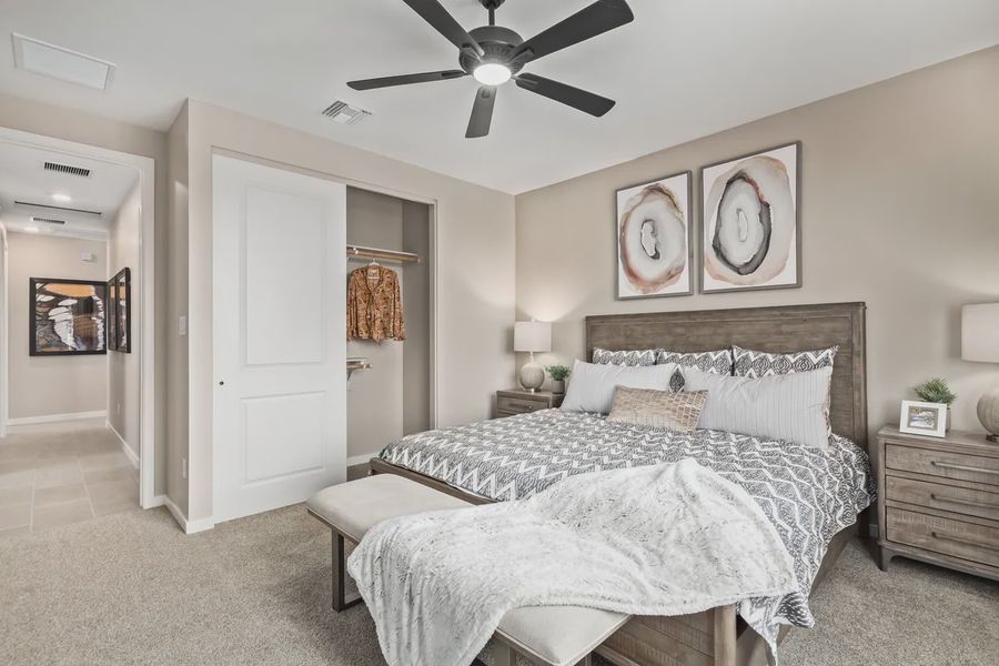 Furnished interior in a model home at Avanti at Granite Vista in Waddell (Image 10).