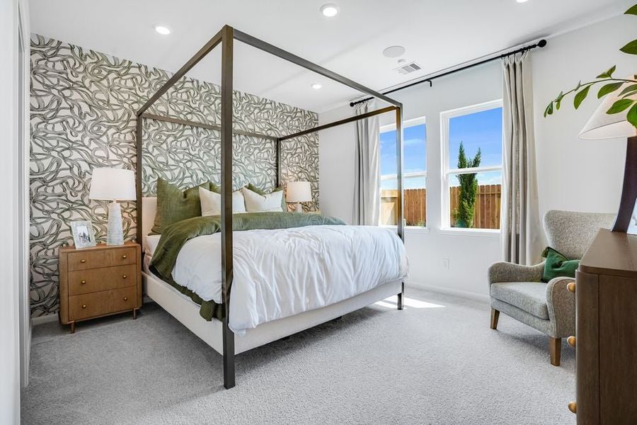 Furnished interior in a model home at Hockley Meadows 40s in Hockley (Image 4).