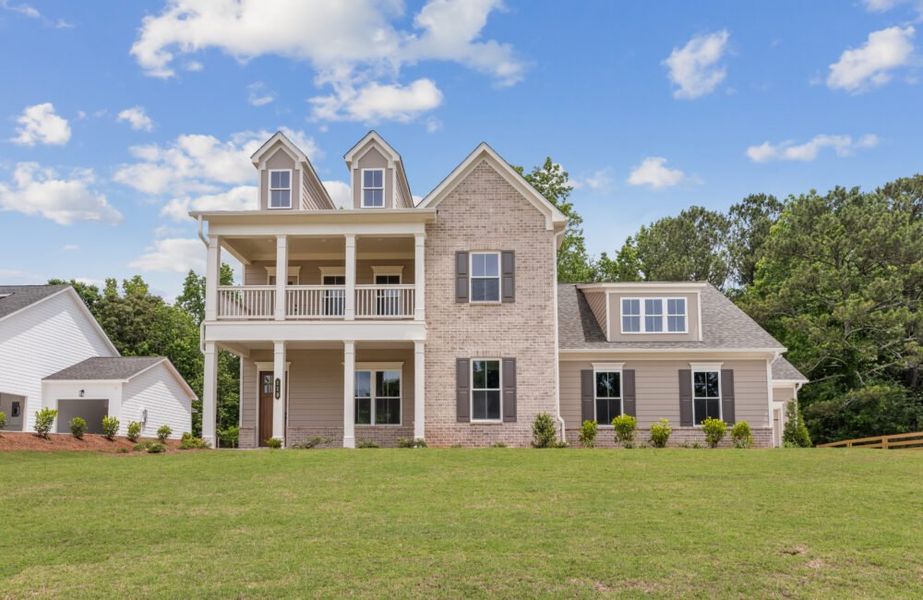 Front exterior of a home in the Oak Valley Estates community, located in Marietta, GA (Image 6).
