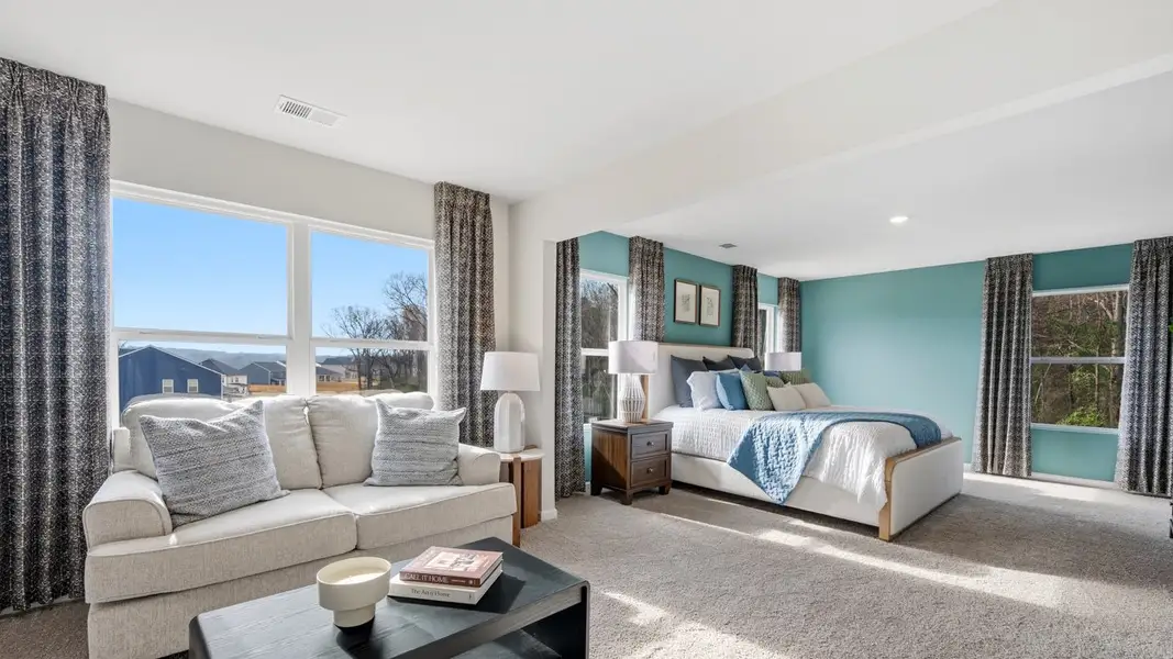 Furnished interior in a model home at Jackson Landing in Jefferson (Image 9). Furnished interior in a model home at Jackson Landing in Jefferson (Image 9).